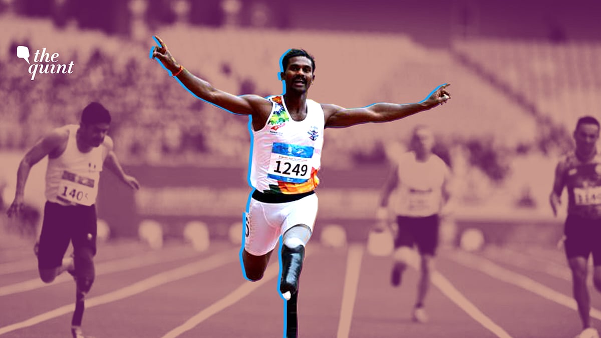 Anandan Gunasekaran, 32, lost his leg in a mine blast in 2008.