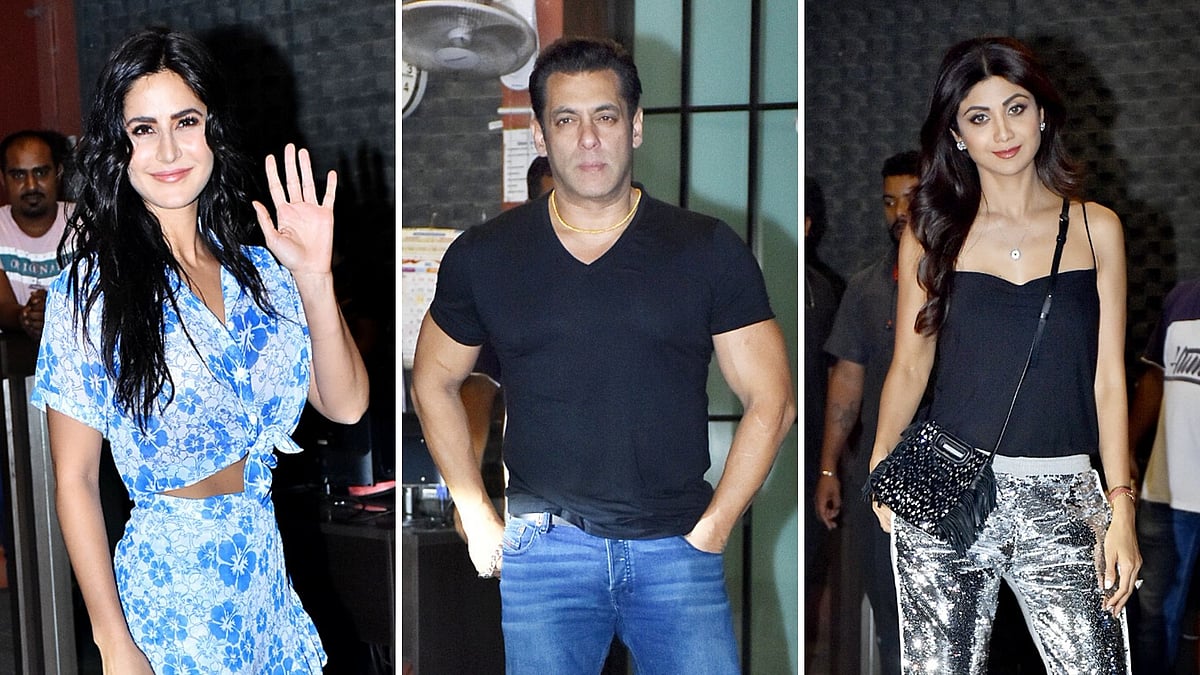 Katrina Kaif, Salman Khan, Shilpa Shetty.