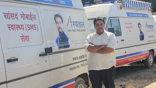 Vikas Singh, the doctor who heads the operations of the Mobile Medical Units at Paryas Society.