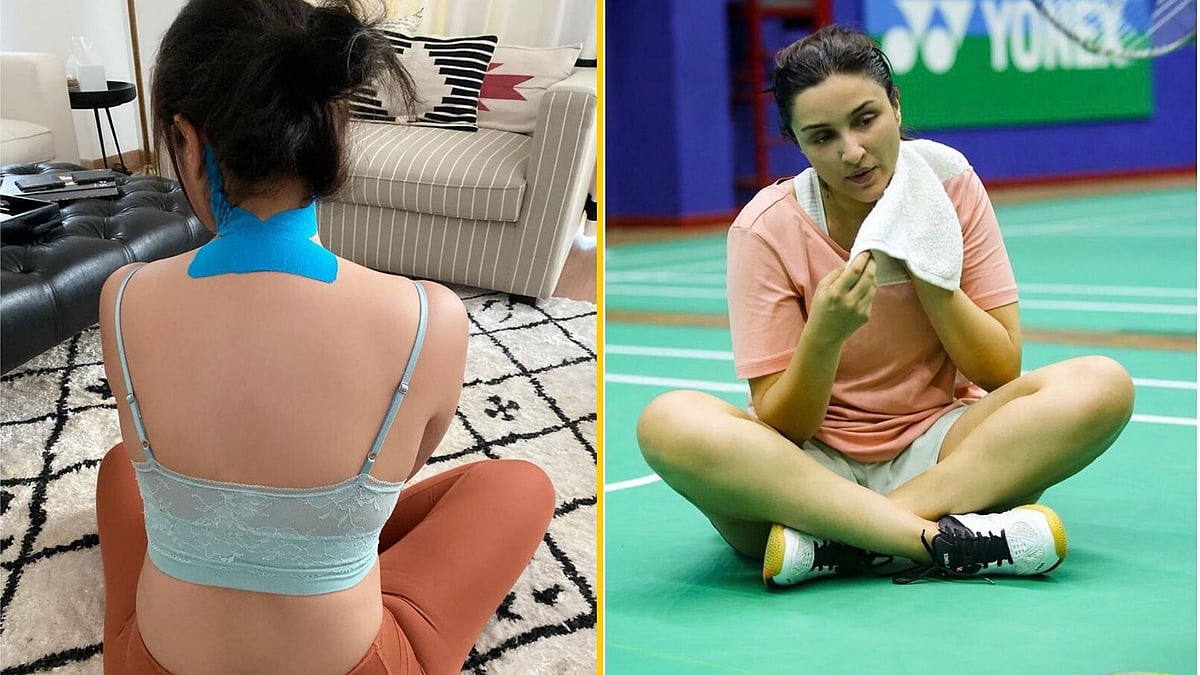 Parineeti Chopra injured her neck while shooting for Saina Nehwal biopic.