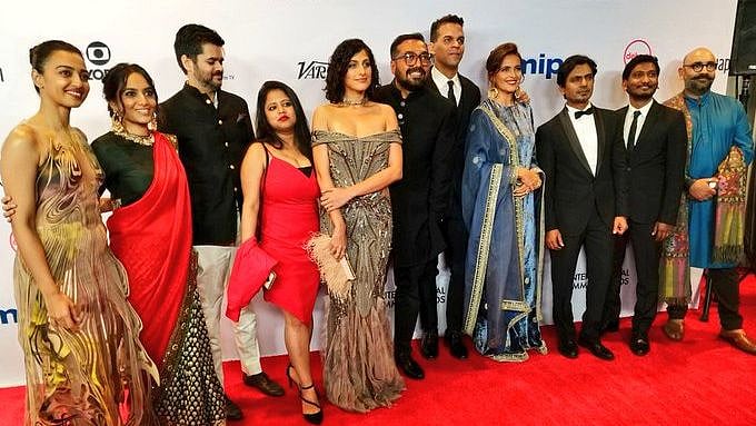 The team of <i>Sacred Games</i> at the International Emmy Awards 2019.