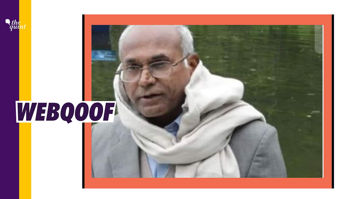 A viral image of a Dalit rights activist is being circulated with a misleading claim.