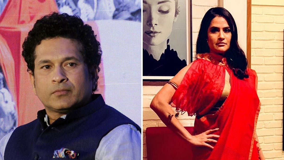Sachin Tendulkar and Sona Mohapatra.&nbsp;