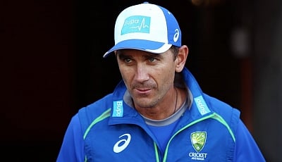 Australian head coach Justin Langer