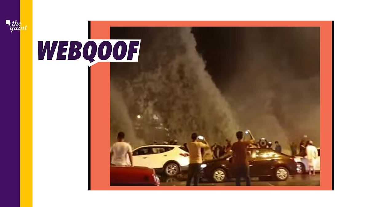 A number of videos are viral on social media, claiming to show high tide waves in Mumbai’s Marine Lines area.