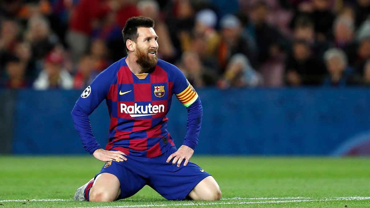 Lionel Messi hit the post in the first half and saw multiple shots stopped by Prague goalkeeper Ondrej Kolar.