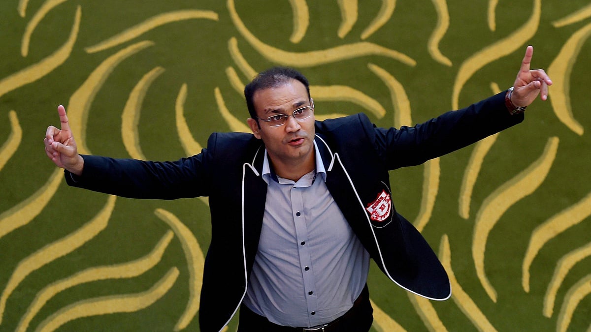 ‘Tried all tricks including Steve Smith trying to remove Pant’s batting guard marks,’ tweeted Sehwag.