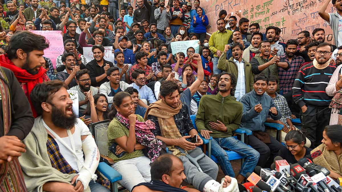 JNUSU has been on strike against draft hostel manual, saying it has provisions for curfew and hostel fee hike.