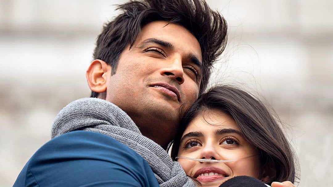 Sushant Singh Rajput and Sanjana Sanghi in <i>Dil Bechara</i>.