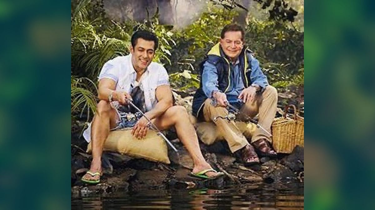 Salman Khan with father Salim Khan.