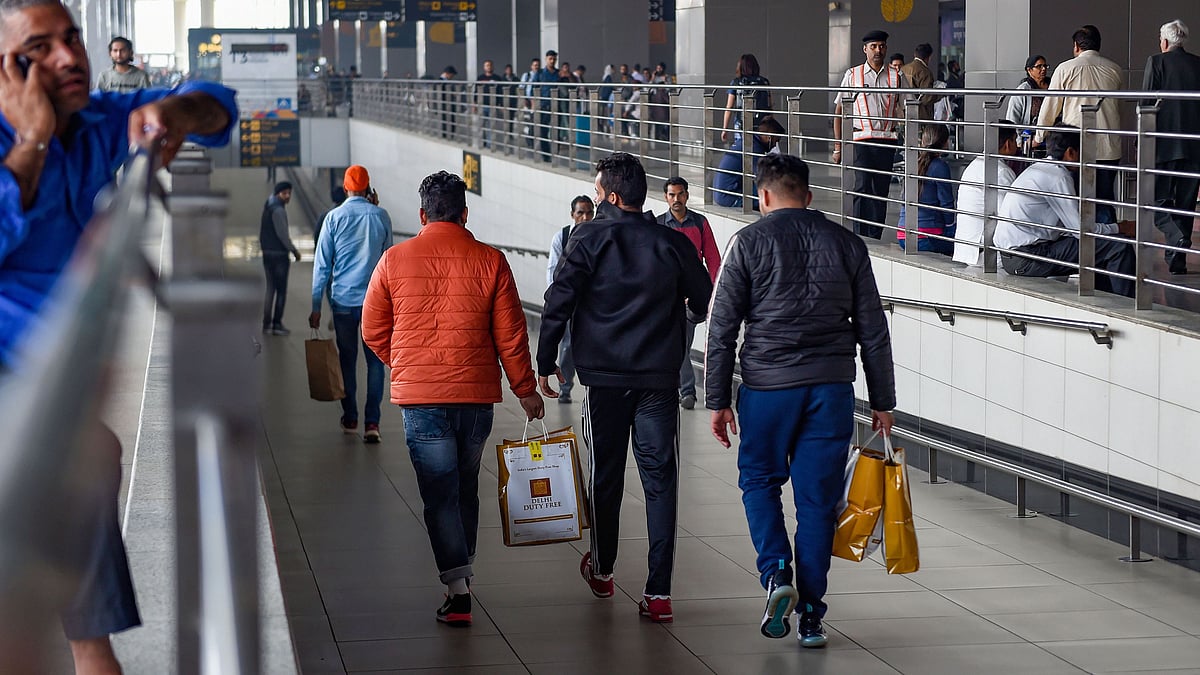 Indian nationals, who entered either violated visa norms or illegally entered the United States, arrive at the IGI Airport in New Delhi.