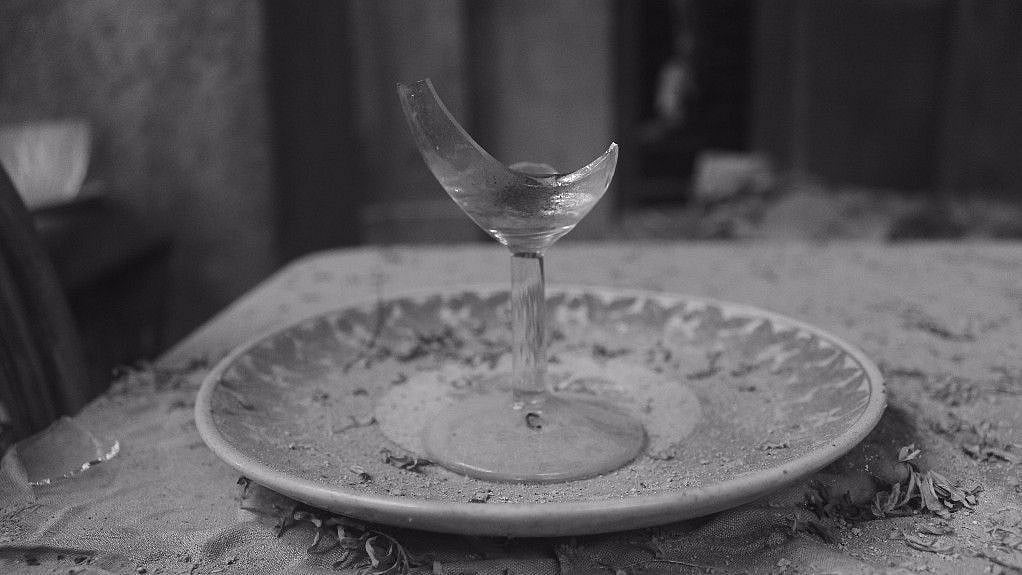 Although the lodge was in shambles, the dining area was stocked up with royal cutlery.