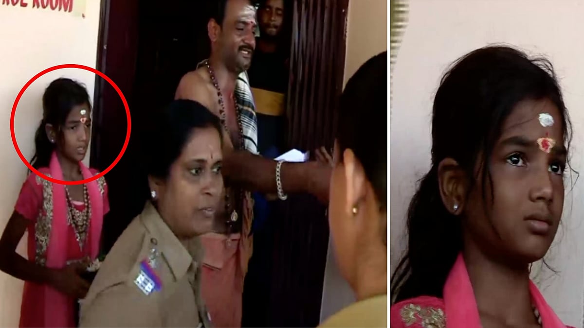 The 12-year-old girl who was stopped from trekking to Sabarimala.