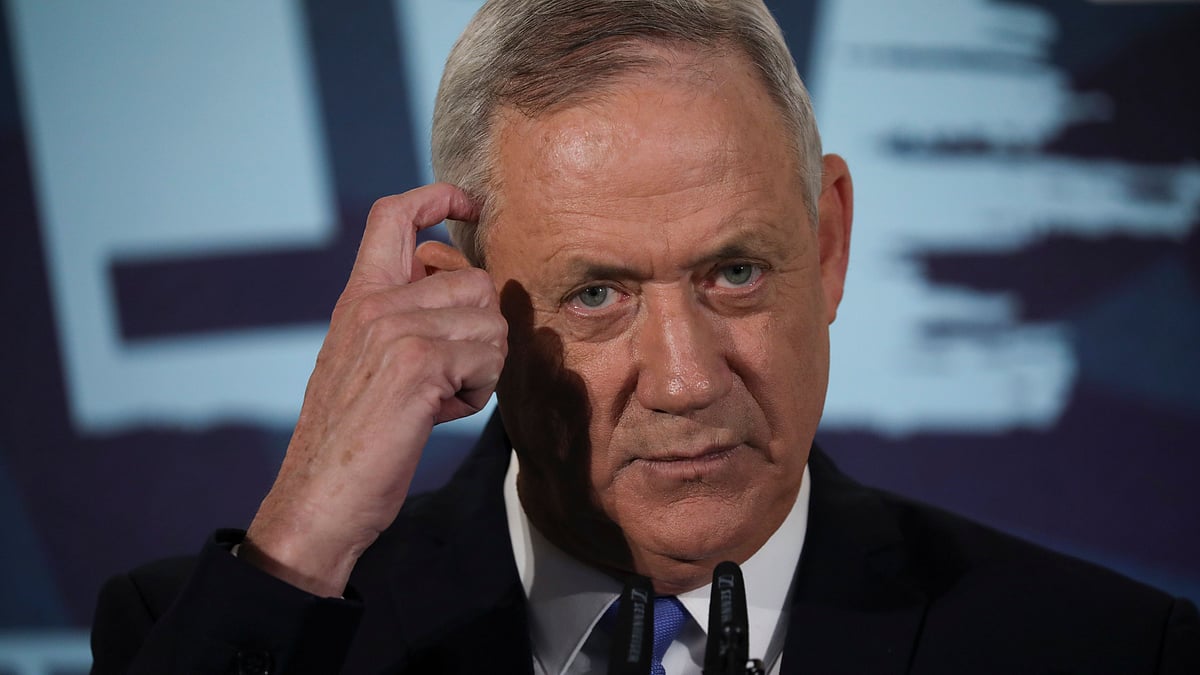 Blue and White’s Benny Gantz.