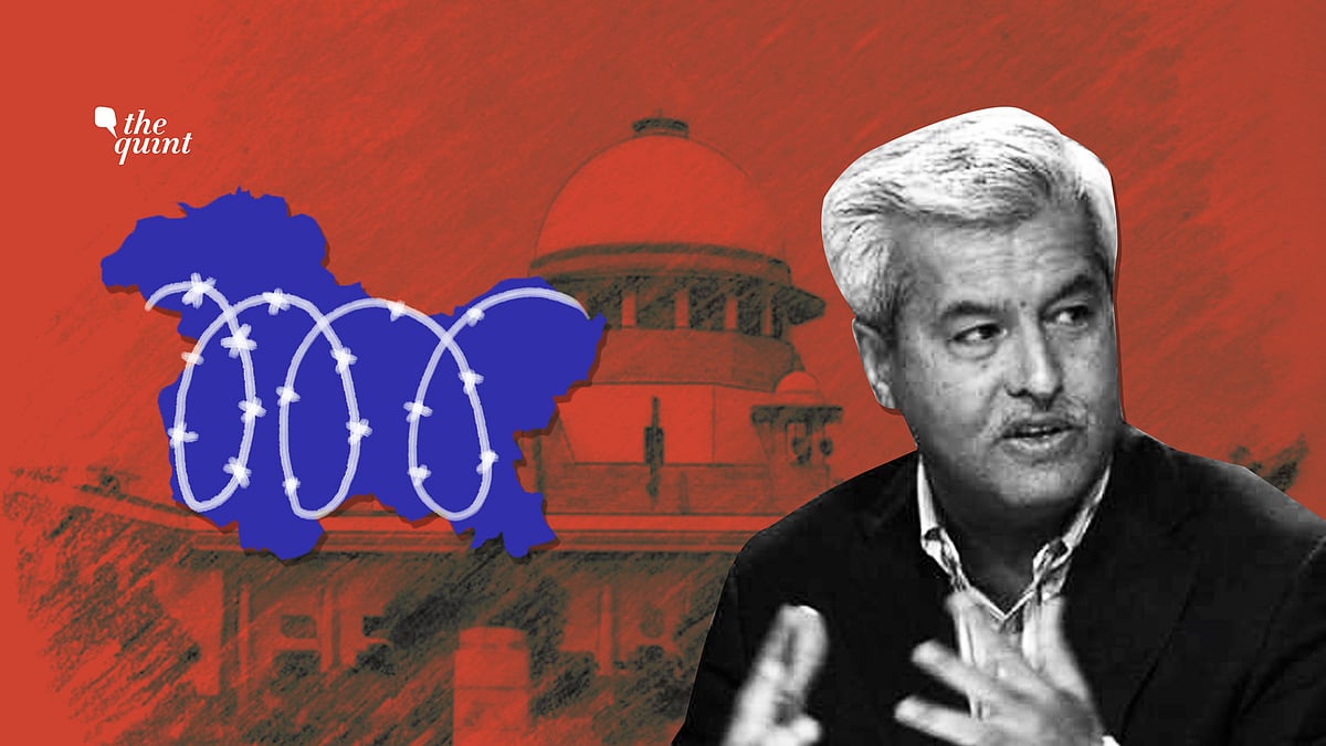 Senior advocate Dushyant Dave (pictured) was arguing against the restrictions in Kashmir in the Supreme Court.