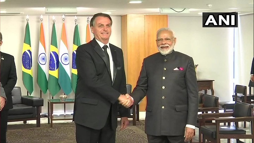 Prime Minister Modi met Bolsonaro on the sidelines of BRICS 2019. 