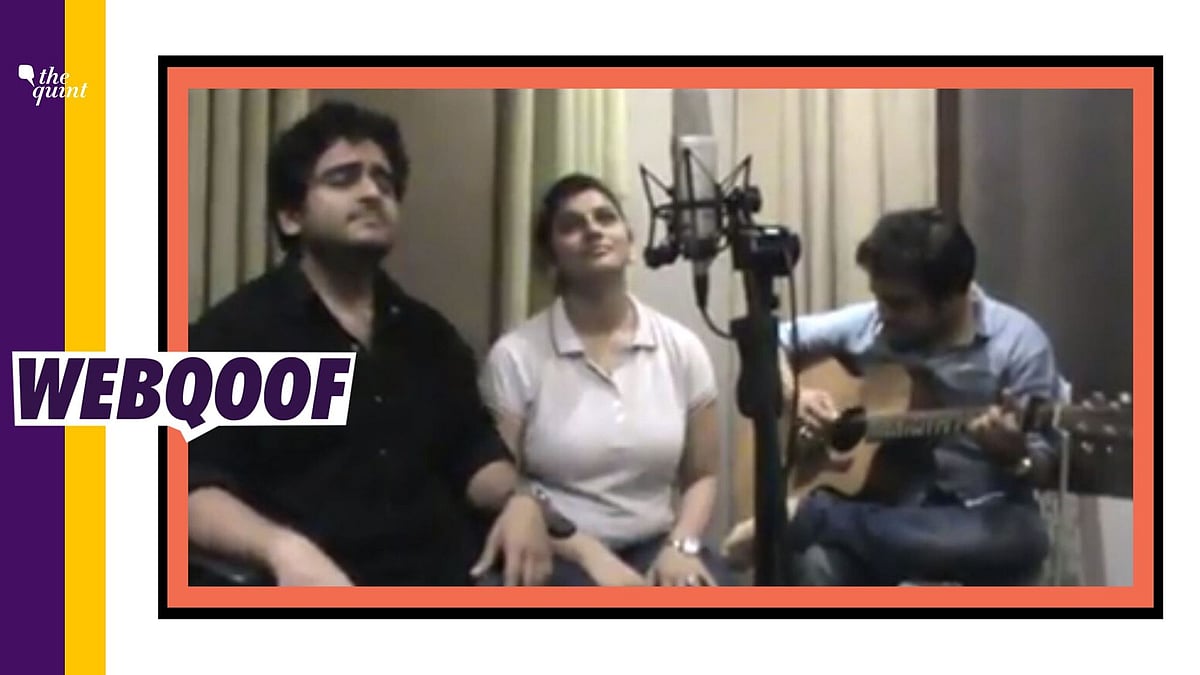 A video which shows a trio singing has been widely shared on Facebook with the claim that the three musicians are blind.