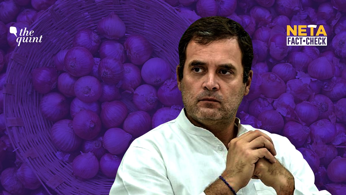 Congress leader Rahul Gandhi, while addressing a public meeting in Wayanad, made a misleading comment on Finance Minister Nirmala Sitharaman’s onion remark.