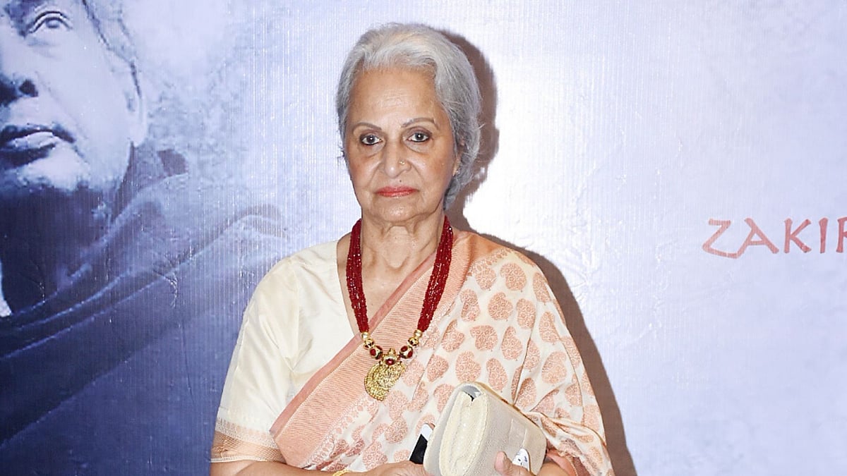 Waheeda Rehman at an event in Mumbai. 