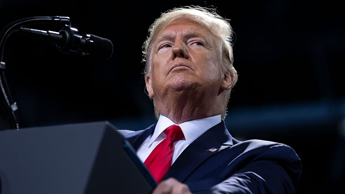 Trump uploaded a photograph featuring him in an ‘Uncle Sam’ pose, with the text, “In reality, they’re not after me, they’re after you. I’m just in the way.”
