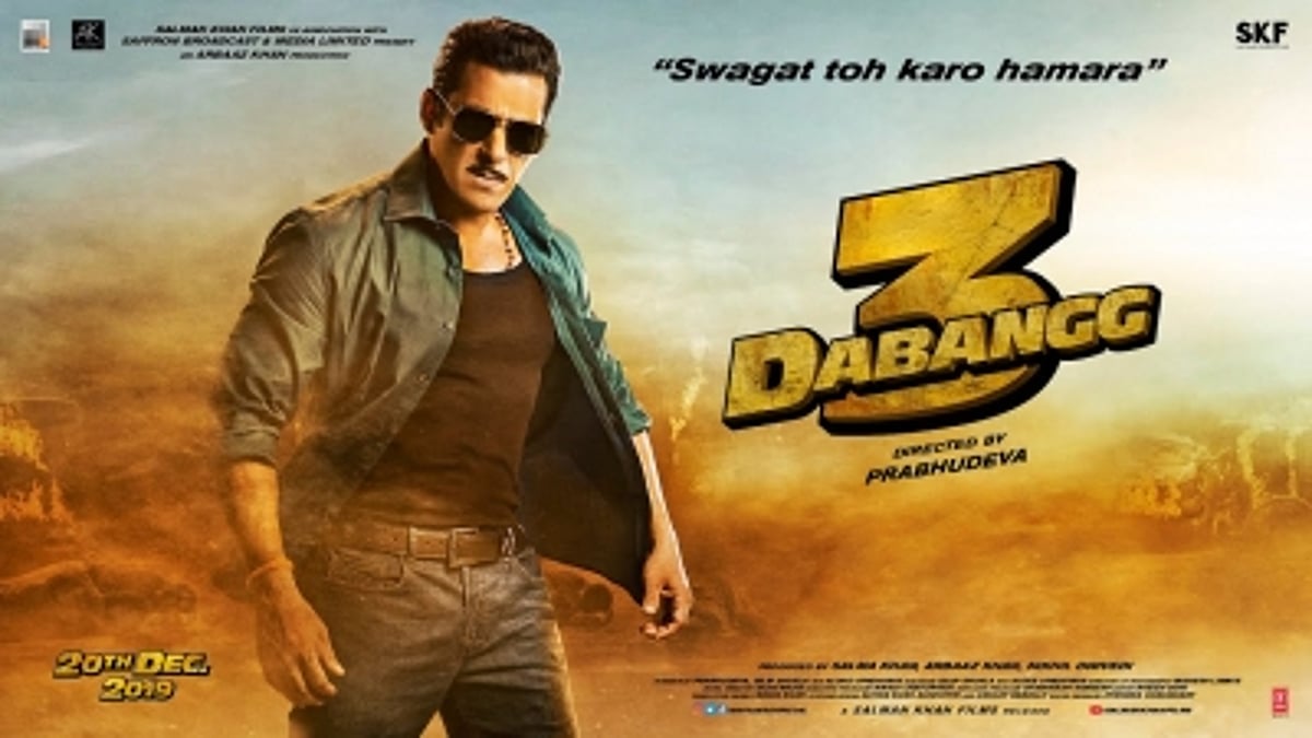 Salman Khan as Chulbul Pandey in <i>Dabangg 3</i>.