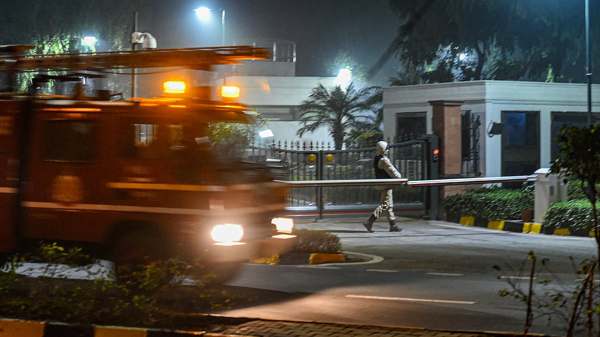 Fire tender at PM’s residential complex