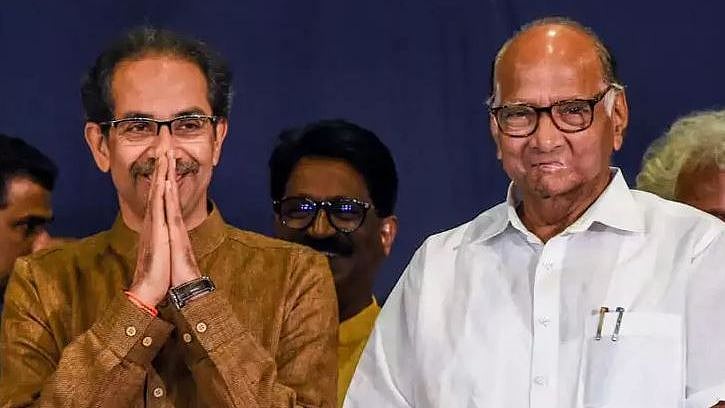 File image of Sharad Pawar and Uddhav Thackeray.