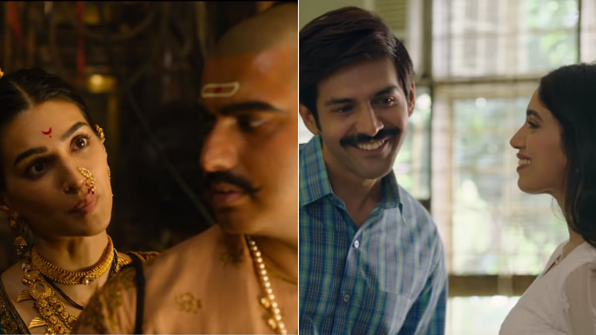 Kritik Sanon-Arjun Kapoor in <i>Panipat</i> & Kartik Aaryan-Bhumi Pednekar in <i>Pati Patni Aur Woh</i>.