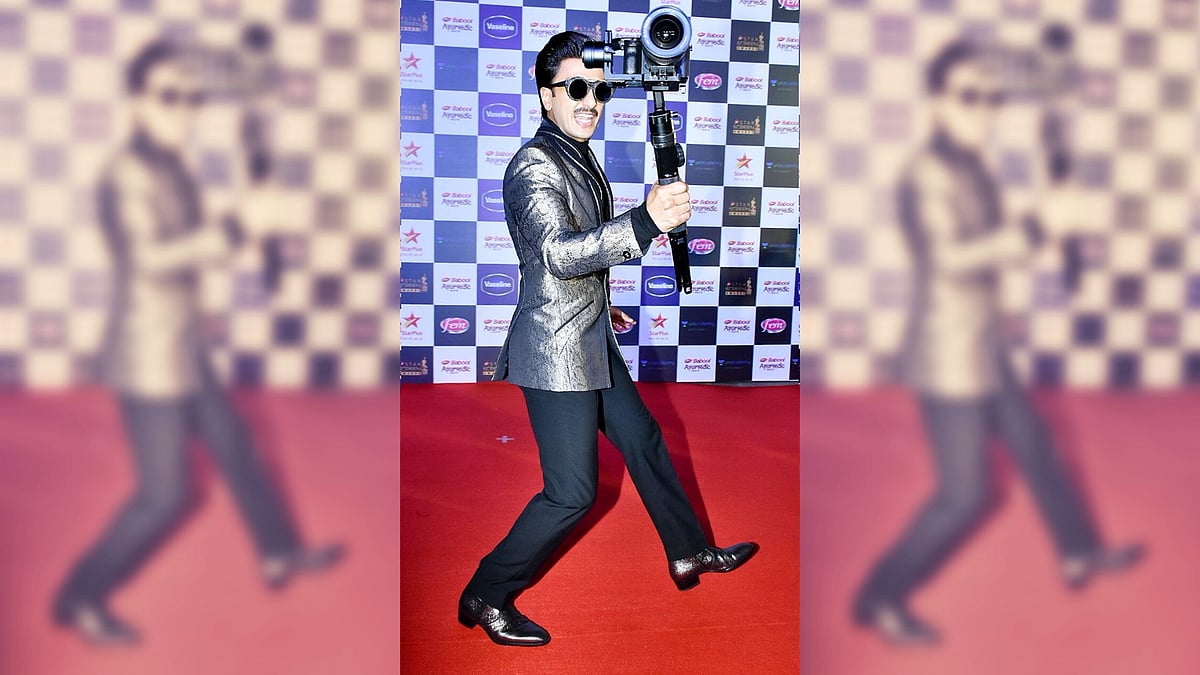 Ranveer Singh at the Star Screen Awards 2019.