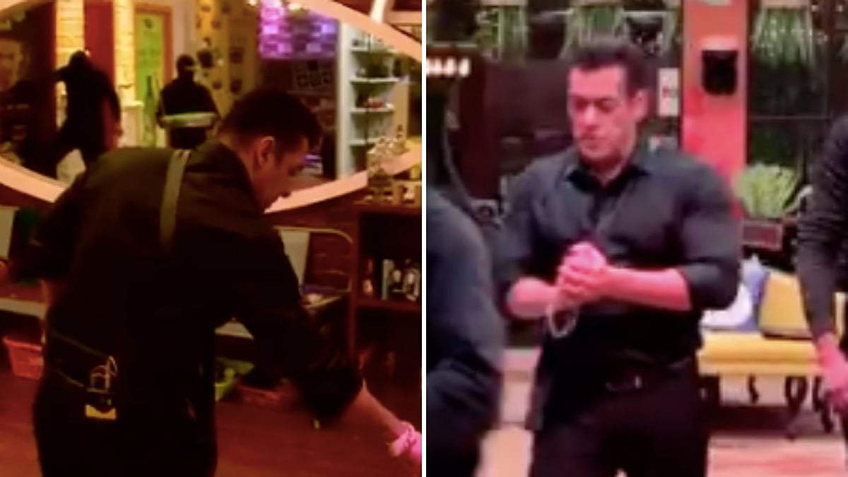 Salman Khan enters the <i>Bigg Boss </i>house.