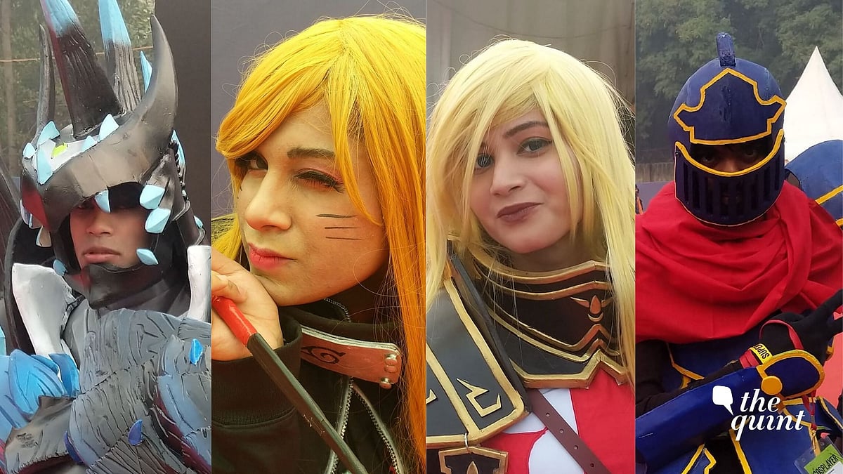Cosplayers at Comic Con Delhi.