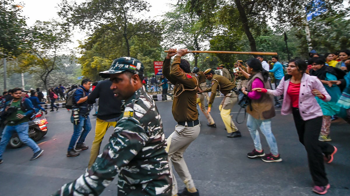 The students have been protesting against the hostel fee hike and have also called for boycott of semester exams.