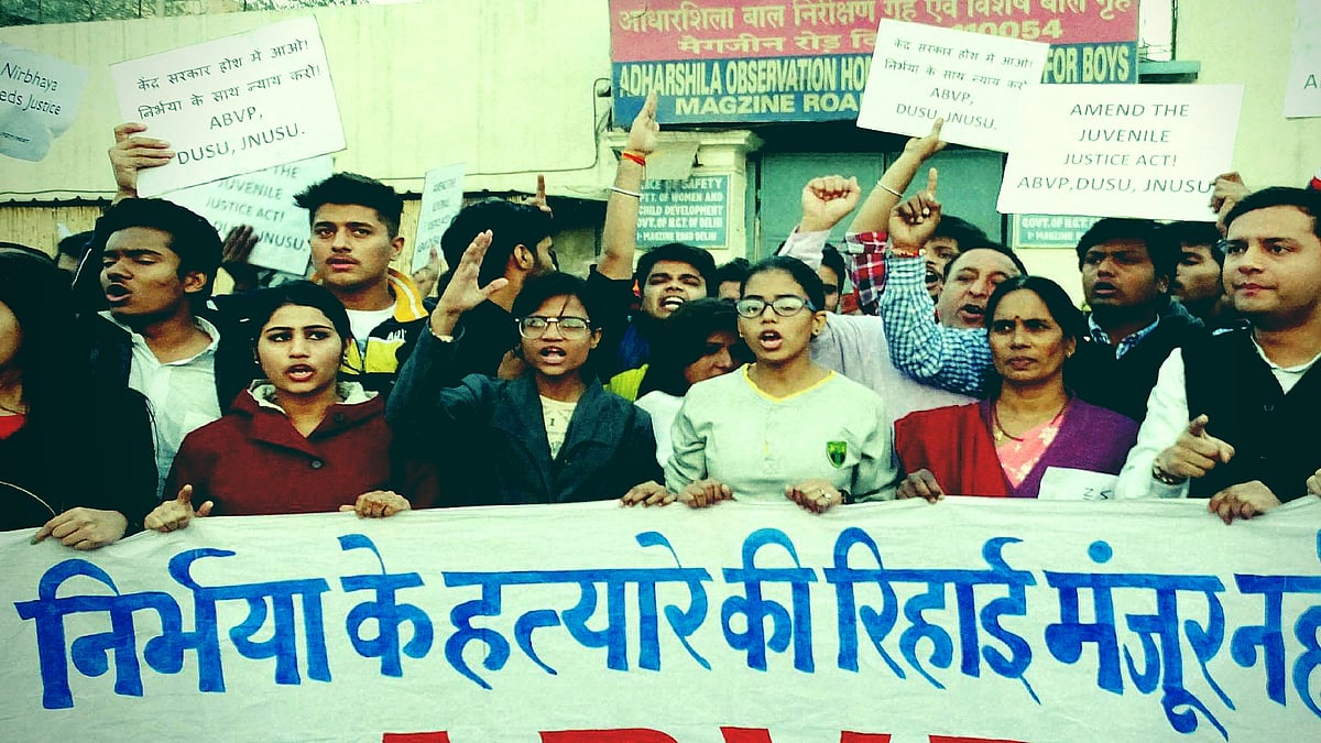 Activists along with Nirbhaya’s mother staging a protest in New Delhi. Image used for representational purposes. 