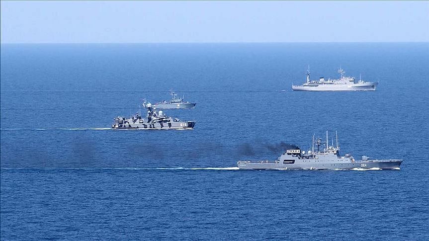 China, Russia and Iran began a 4-day joint naval drill on Friday.