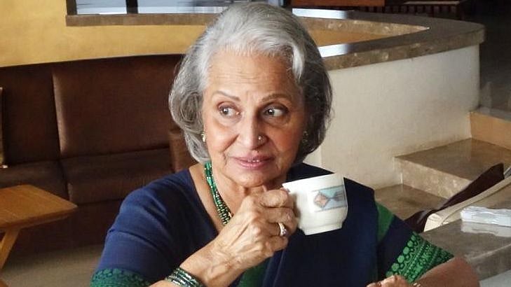 Waheedra Rehman in a thoughtful pose.