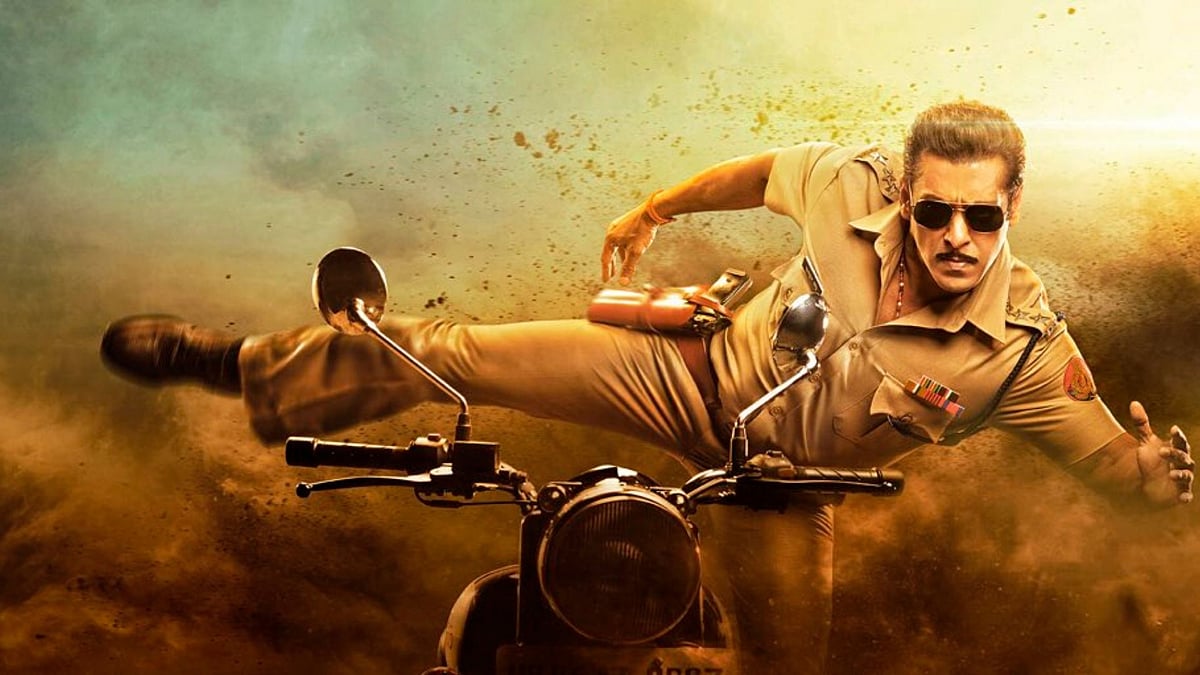Salman Khan as Chulbul Pandey in <i>Dabangg 3</i>.