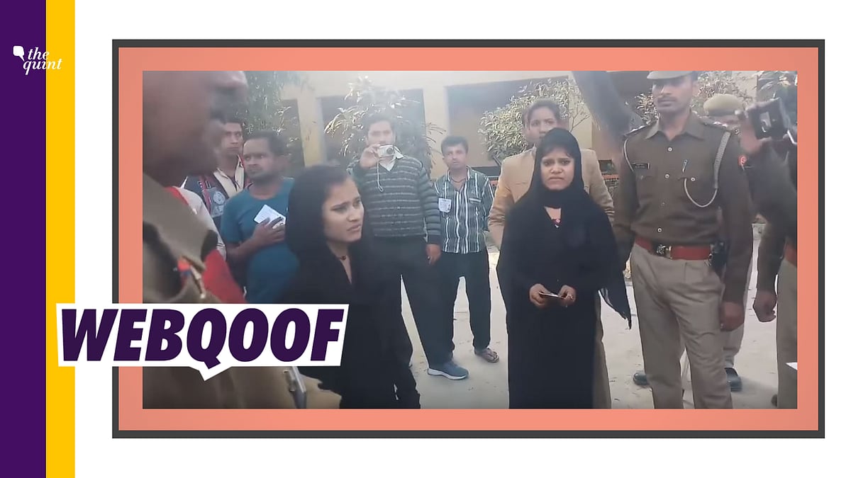 A video is being shared on Twitter with the claim that it shows two women, named Mansi and Pooja, dressed in burqas and masquerading as Muslim women.