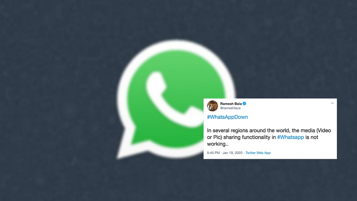WhatsApp down in multiple locations.