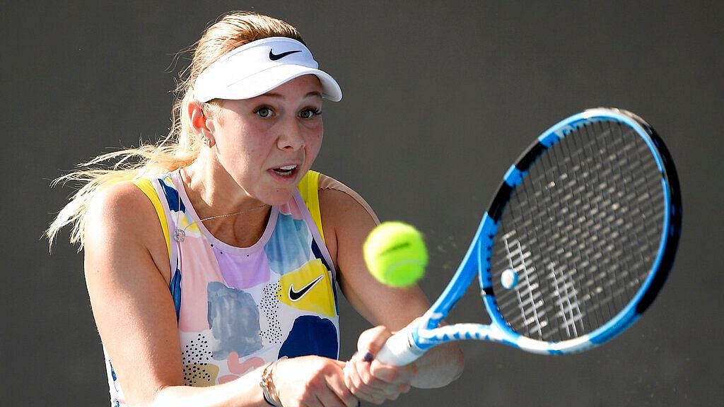 Amanda Anisimova had lost to world No 73 Zarina Diyas in the first round of the Australian Open.