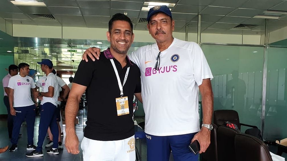 Former skipper Mahendra Singh Dhoni (left) has been on a sabbatical since India’s semi-final loss to New Zealand in the World Cup.