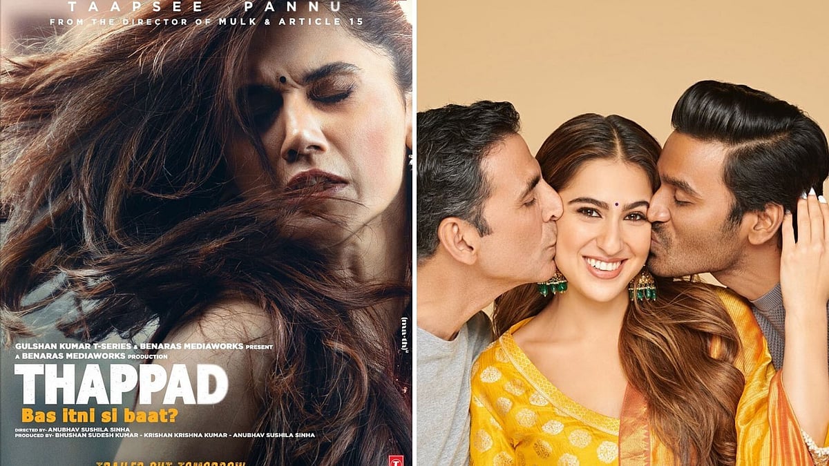 Posters of <i>Thappad </i>and <i>Atrangi Re</i>