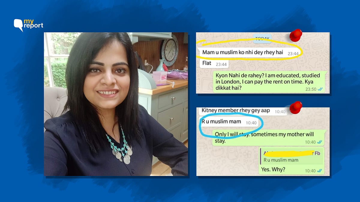 Mariya Salim says she’s failed to find a place as flat-owners deny tenancy to Muslims.