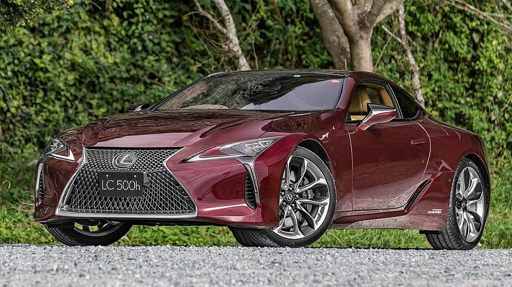 The Lexus LC 500h is the brand’s flagship sports coupe.