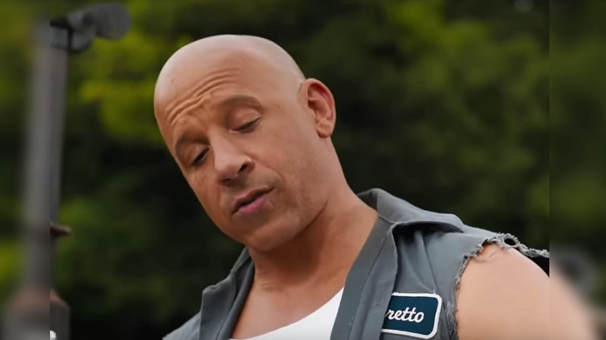 Vin Diesel in a still fro <i>Fast & Furious 9</i>.