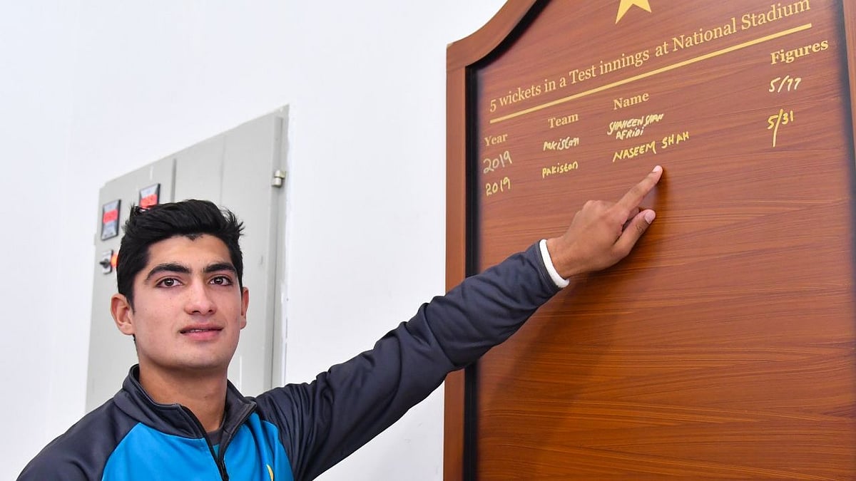 Naseem Shah has played three Tests for Pakistan so far.