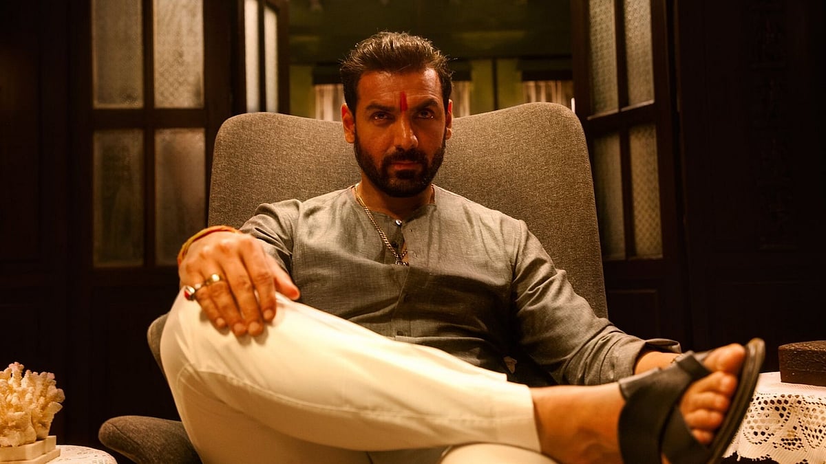 John Abraham in a poster from<i> Mumbai Saga</i>.