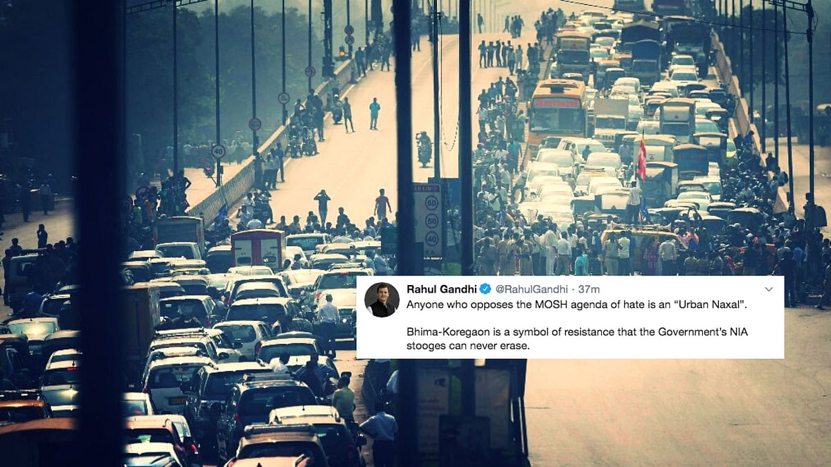 Rahul Gandhi criticised Centre’s decision to transfer Bhima Koregaon investigation to the NIA.