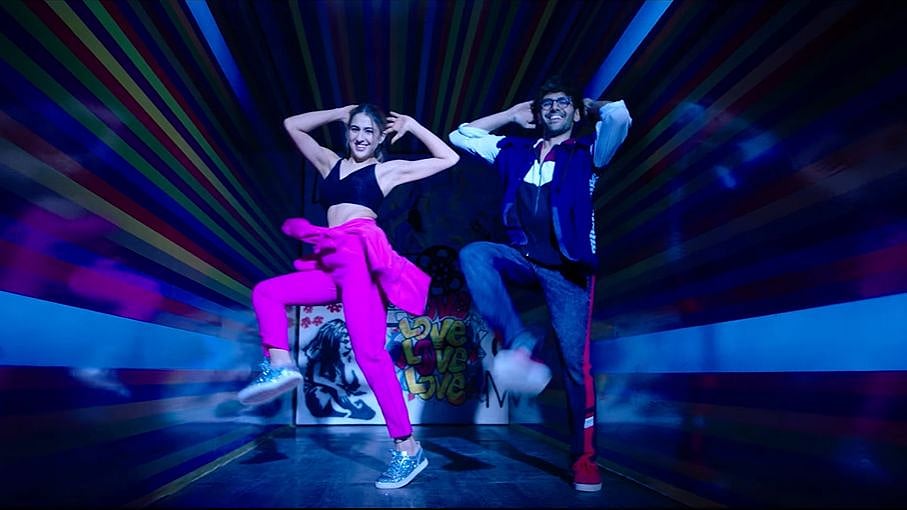 Kartik Aaryan, Sara Ali Khan in the song ‘Haan Main Galat’