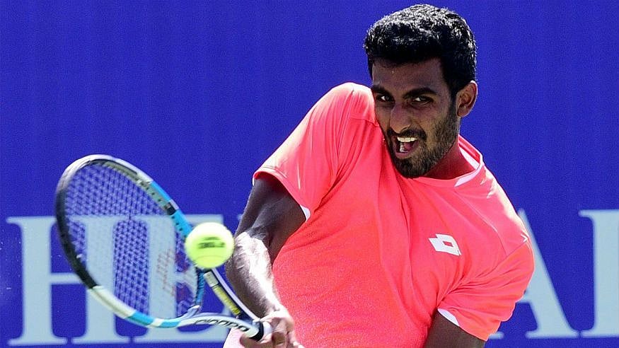 Prajnesh Gunneswaran entered the second round of the Australian Open qualifiers beating Harry Bourchier 6-2, 6-4.