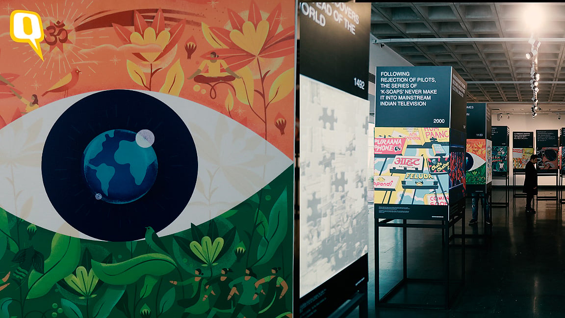 Artwork displayed at the Indianama exhibit&nbsp;